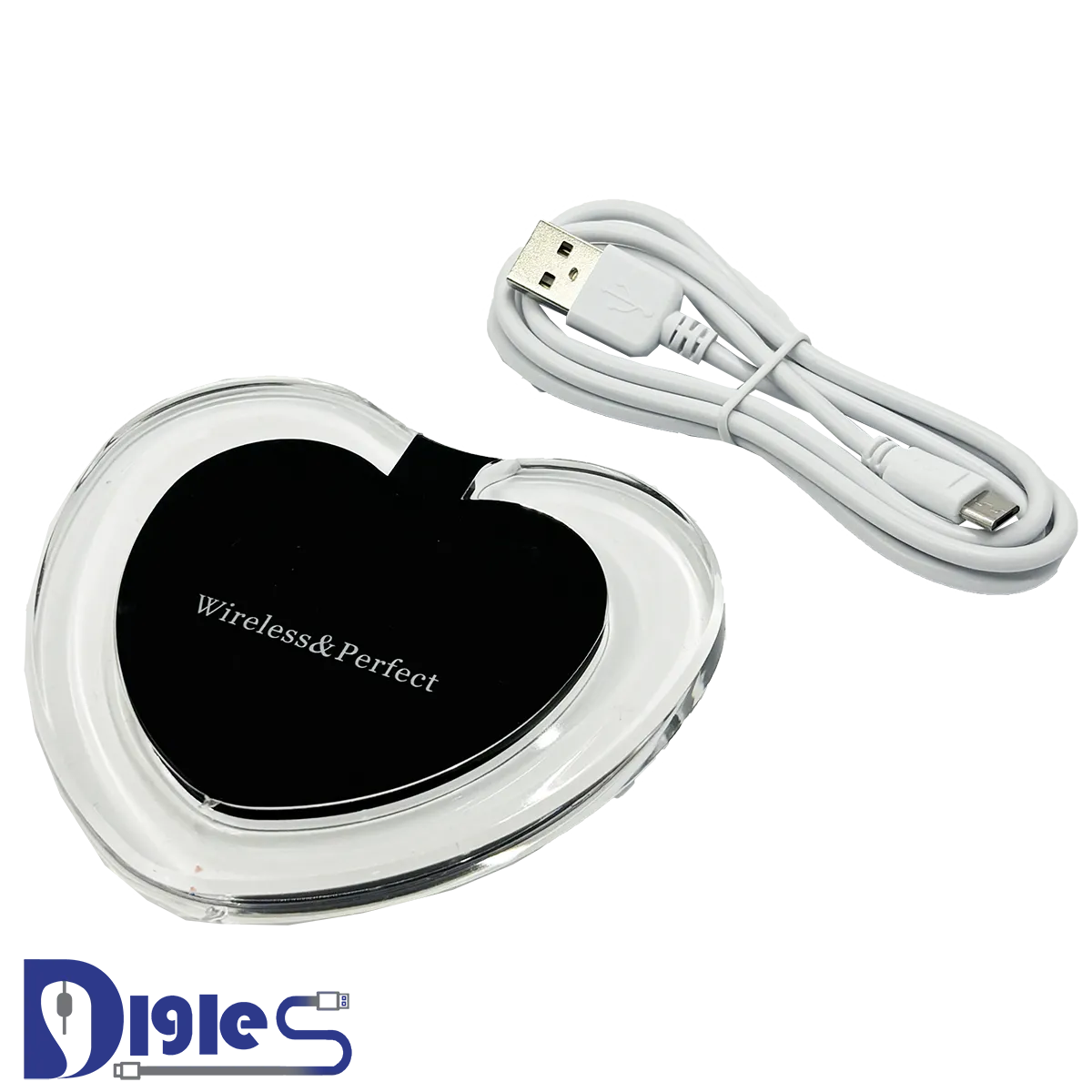wireless charger شارژر وایرلس فانتزی با طرح قلب