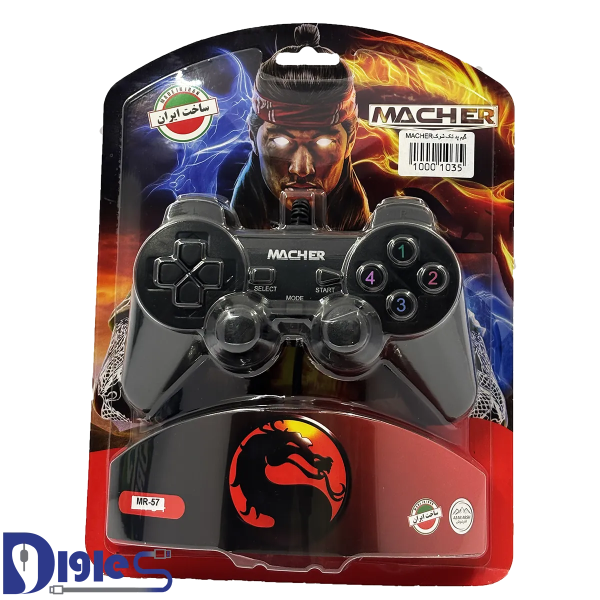 GAME PAD-MACHER-MR-54 گیم پد MACHER شوک دار مدل MR-54