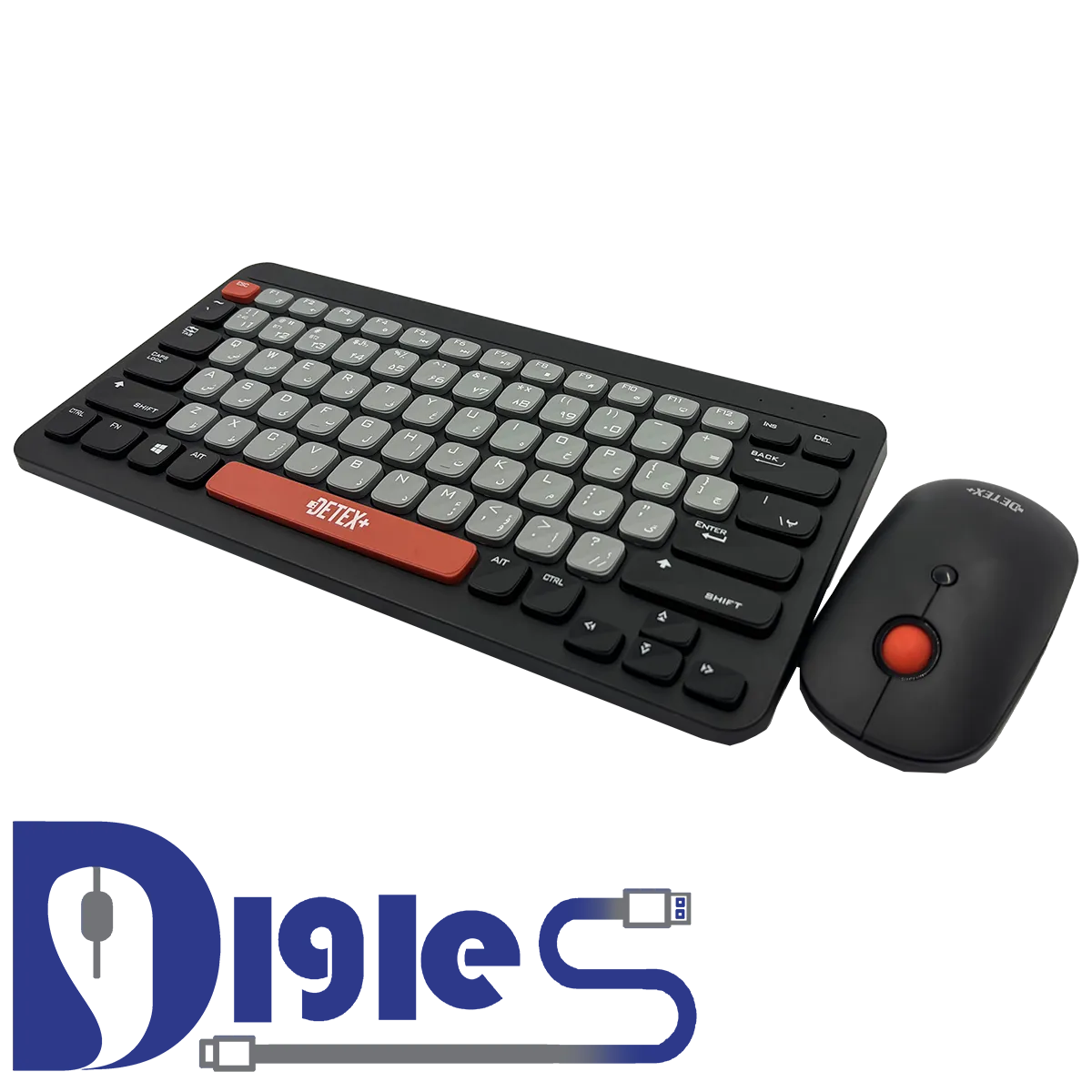MOUSE AND KETBOARD موس و کیبورد DETEX DK 704
