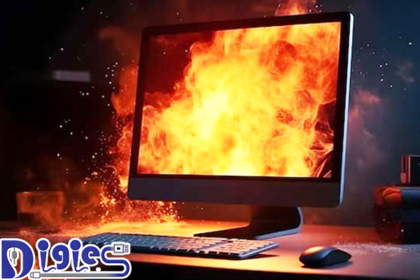 داغ شدن مانیتور کامپیوتر