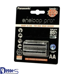 باتری شارژی پاناسونیک AA مدل ENELOOP PRO